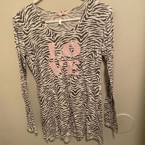 PJ Salvage zebra nightgown